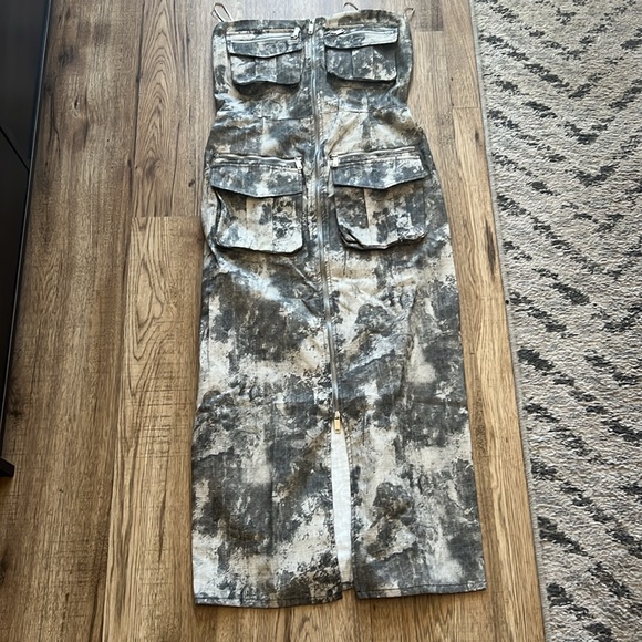 NEW! Zara Printed Cargo Dress with pockets - Picture 11 of 15